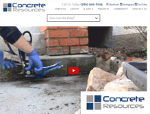 Tablet Screenshot of concreteresources.ca